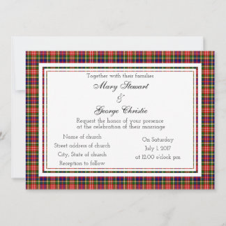 Christie Scottish Wedding Invitation