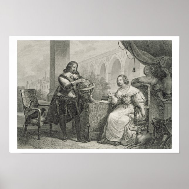 Christina (1626-89) Queen of Sweden, from a series Poster (Front)