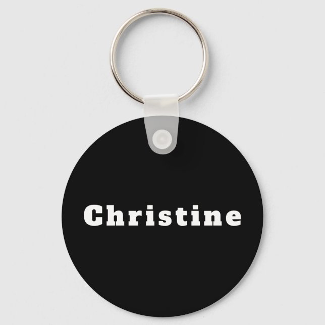 Christine Key Ring (Front)