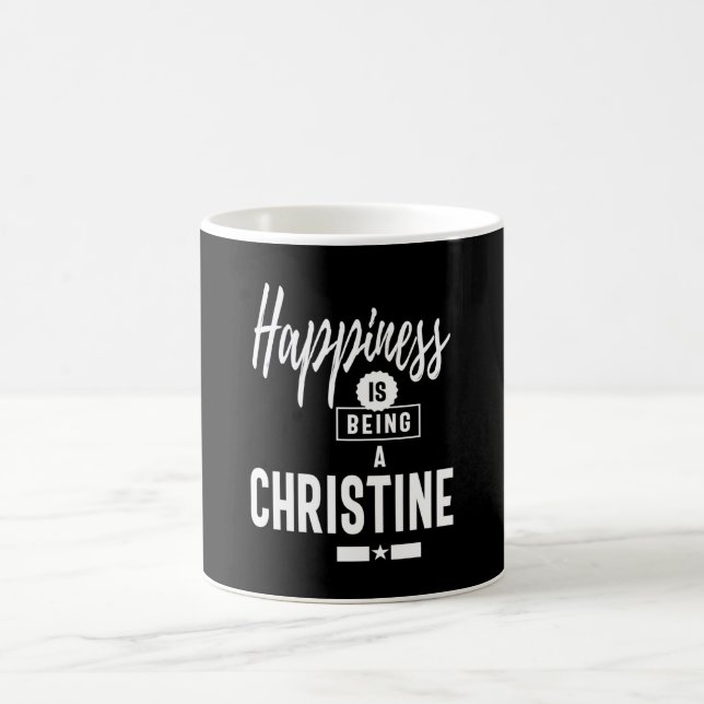 Christine Personalised Name Birthday Gift Coffee Mug (Center)