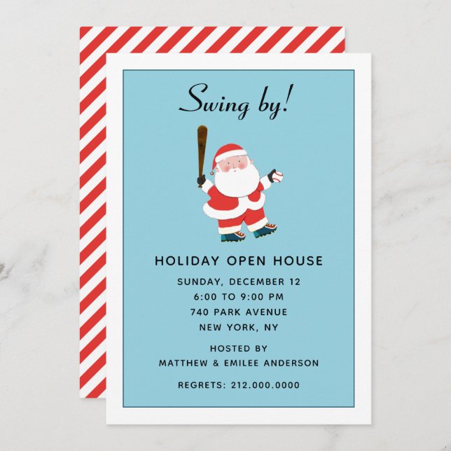 Christma Holiday Party Invitation (Front/Back)