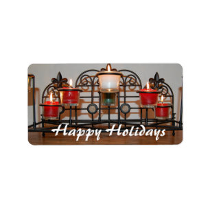 Christmans Candles Label