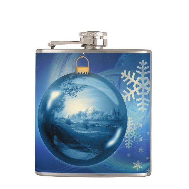 Christmas 017 hip flask (Front)