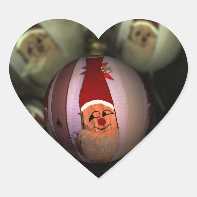 Christmas 023 heart sticker (Front)