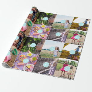 Christmas 10 Photos Collage Wrapping Paper