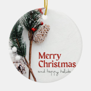 Christmas 11 ceramic ornament