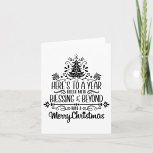 Christmas 1224 Christmas Tree Holy Night Santa Cla Card