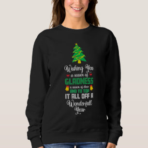Christmas 1224 Christmas Tree Holy Night Santa Cla Sweatshirt