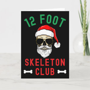 Christmas 12 Foot Skeleton Club Giant Skelly Hallo Card