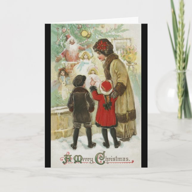 Christmas 1912, Window Shopping Card (Front)