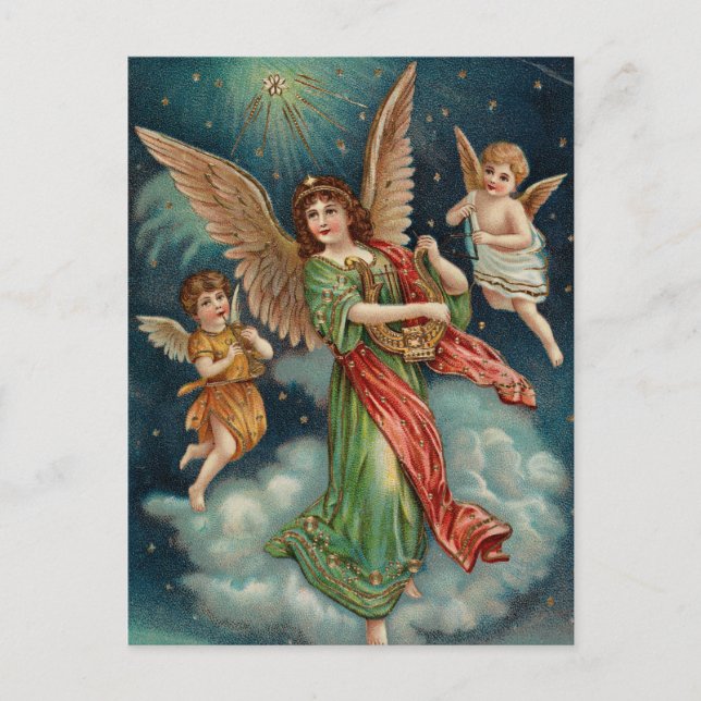 Christmas 1913 Norwegian Postcard (Front)