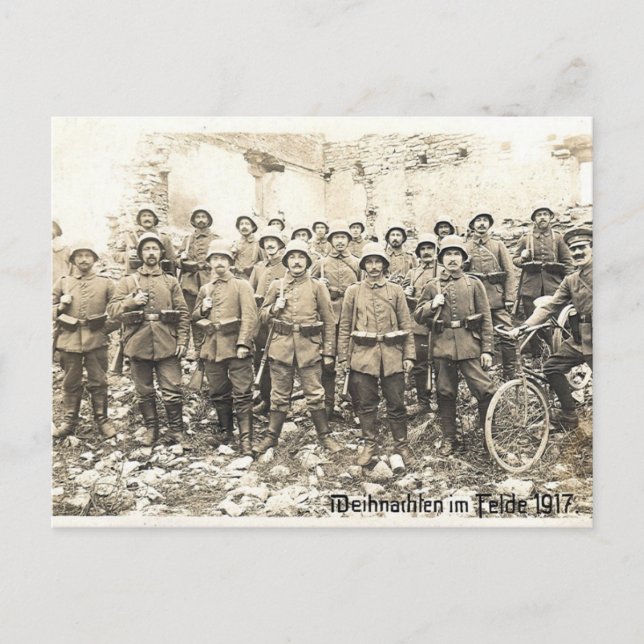 Christmas 1917 holiday postcard (Front)