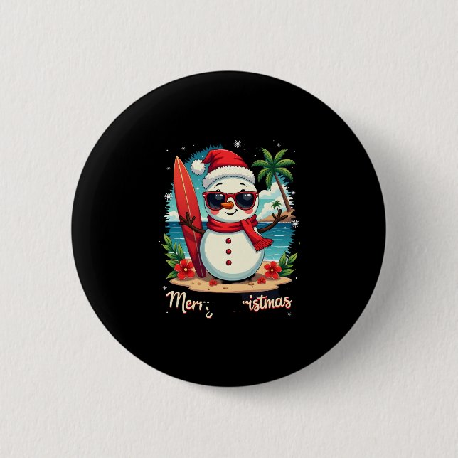 christmas (1) 6 cm round badge (Front)