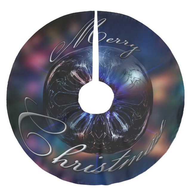 Christmas 2014-0918 brushed polyester tree skirt (Front)