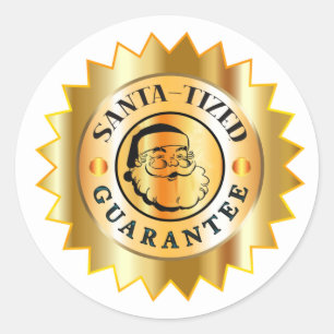 Christmas 2020 Covid Santa-tized Gold Seal