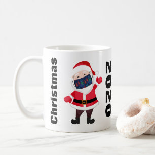 Christmas 2020 Santa Ugly Sweater Face Mask Coffee Mug