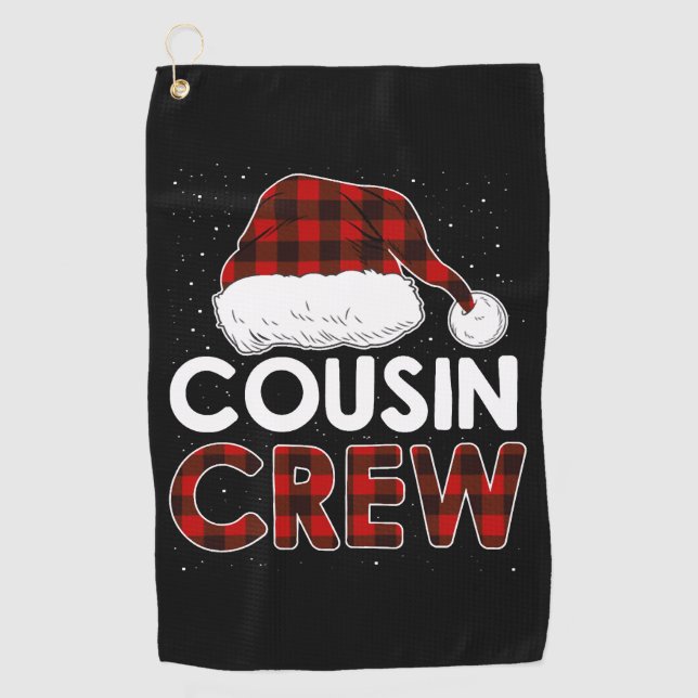 Christmas 2021 Cousin Crew Golf Towel (Front)