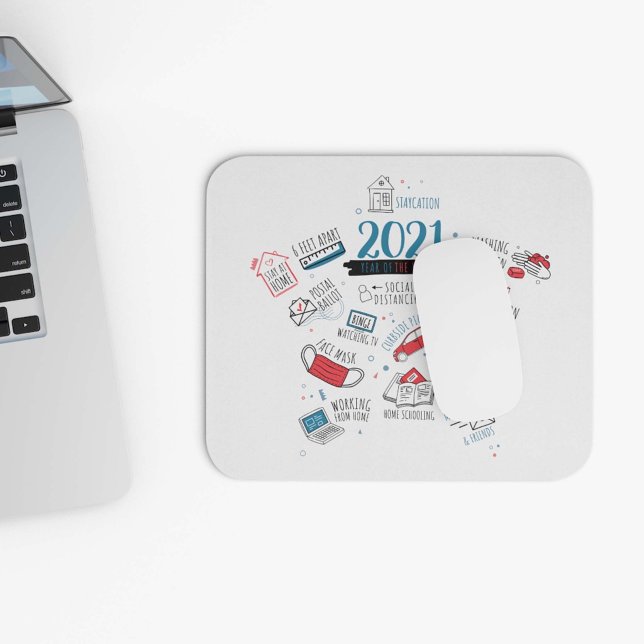 Christmas 2021 Covid Vaccine Year Commemorative Mouse Pad (Creator Uploaded)