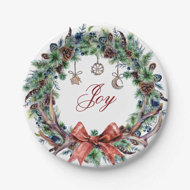 Christmas 2021 Joy Wreath Plate (Front)