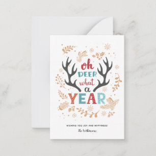 Christmas 2021 Oh Deer What A Year Pandemic Card