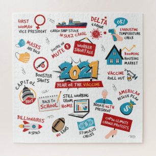 Christmas 2021 Pandemic Vaccine Commemorative Jigsaw Puzzle