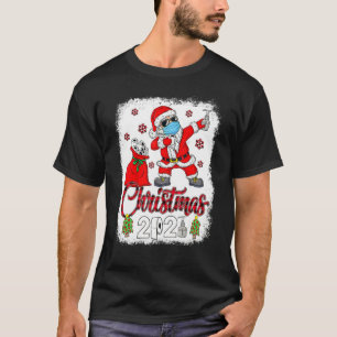 Christmas 2021 Santa Dabbing Face Mask Toilet Pape T-Shirt