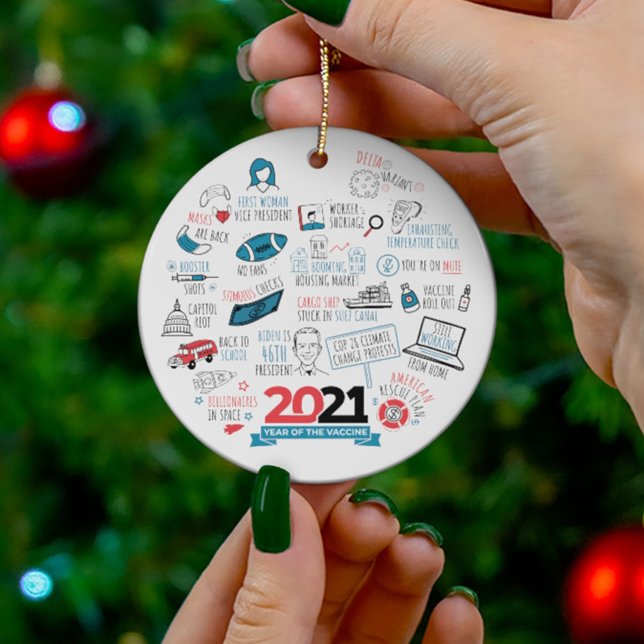 Christmas 2021 Vaccine Year Holiday Keepsake Ornament (Creator Uploaded)