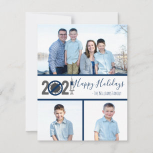 Christmas 2021 vaccines and post pandemic holiday card