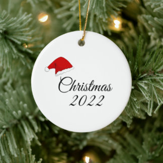 christmas 2022 ceramic ornament
