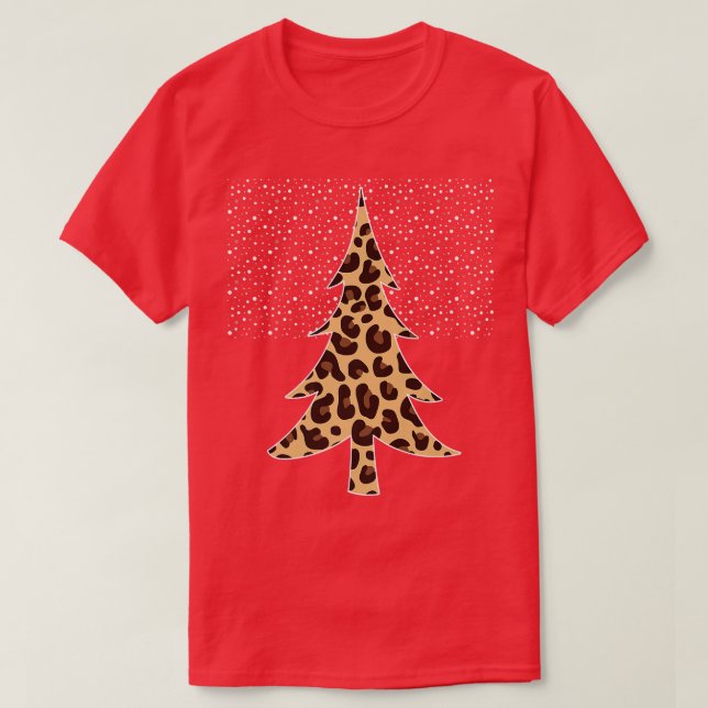 Christmas 2022 Xmas Men Women Snow Leopard Christm T-Shirt (Design Front)