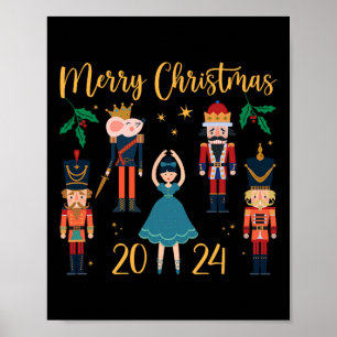Christmas 2024 Clara And Nutcracker Ballet Pajama  Poster