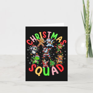 Christmas 2024 Team Santa Elf Squad Xmas Matching Card