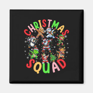 Christmas 2024 Team Santa Elf Squad Xmas Matching  Magnet
