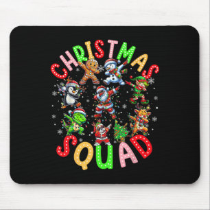 Christmas 2024 Team Santa Elf Squad Xmas Matching Mouse Pad