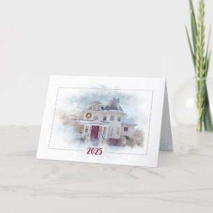 Christmas 2024 Victorian House Card