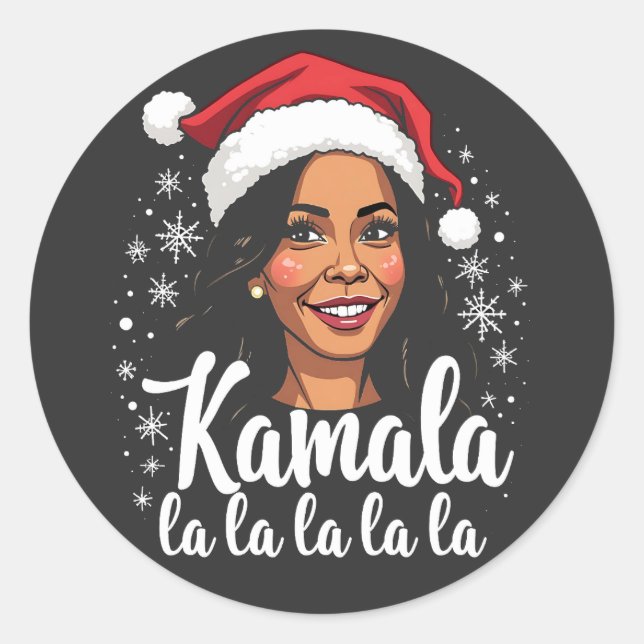 christmas 2025, classic round sticker (Front)