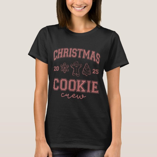 Christmas 2025 Cookie Crew Gingerbread Funny Chris T-Shirt (Front)