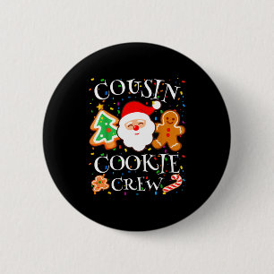 Christmas 2025 Cousin Cookie Baking Crew Squad Fam 6 Cm Round Badge
