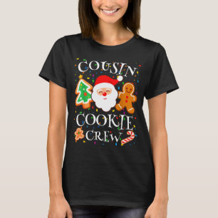 Christmas 2025 Cousin Cookie Baking Crew Squad Fam T-Shirt