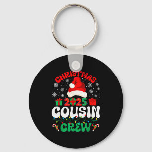 Christmas 2025 Cousin Crew Xmas Funny Matching Fam Key Ring