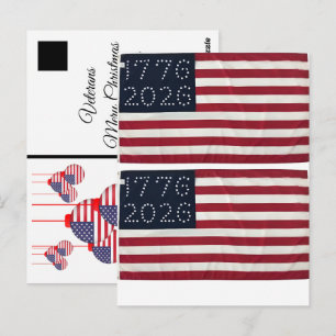 Christmas 2025 During Americas Semiquincentennial Postcard
