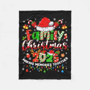 Christmas 2025 Pajamas Pjs Family Matching Outfit  Fleece Blanket