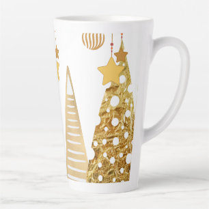 Christmas 2025 Quirky trees & Baubles Latte Mug