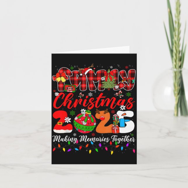 Christmas 2025 Xmas Lights Making Memories Togethe Card (Front)