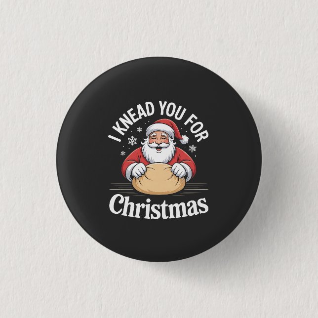 christmas 2026,  3 cm round badge (Front)