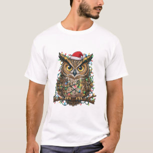 Christmas 2026 Festive Owl Holiday Bird T-Shirt