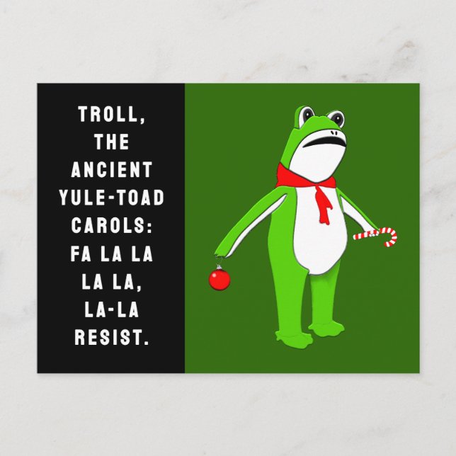 Christmas 2026 Funny Holiday Postcard (Front)
