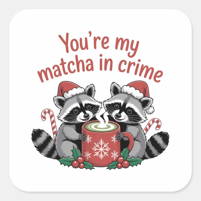 christmas 2026,  square sticker (Front)