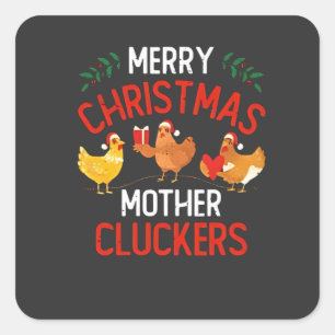 christmas 2026, square sticker