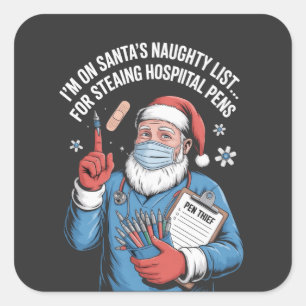 christmas 2026, square sticker